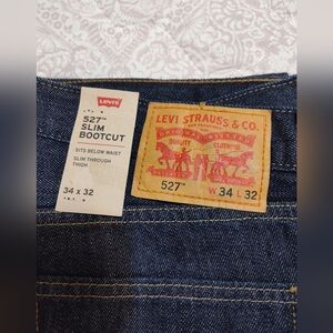 Levi's 527 Slim Bootcut Jeans in Dark Blue